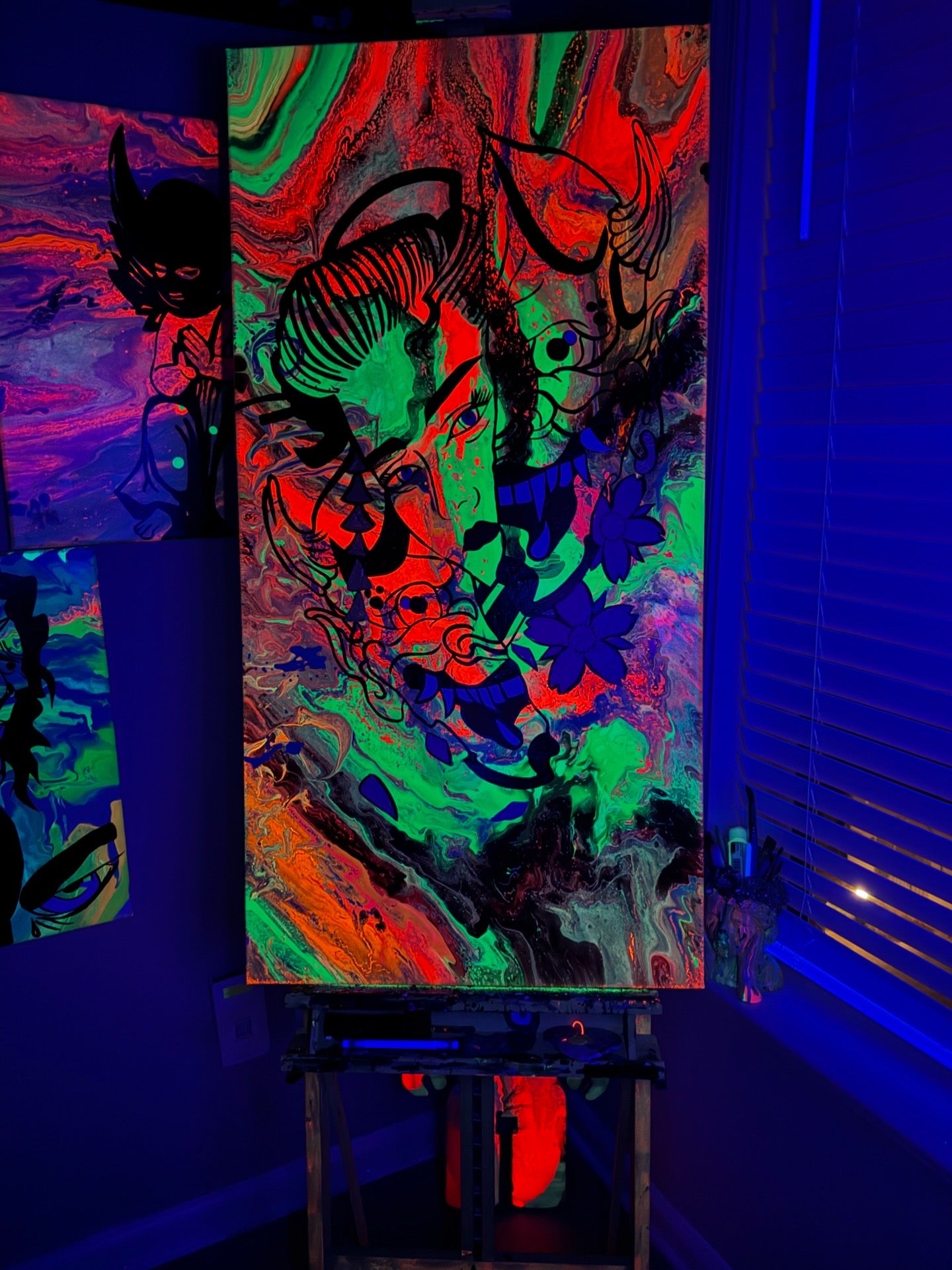 The Woman Behind the Mask Painting
