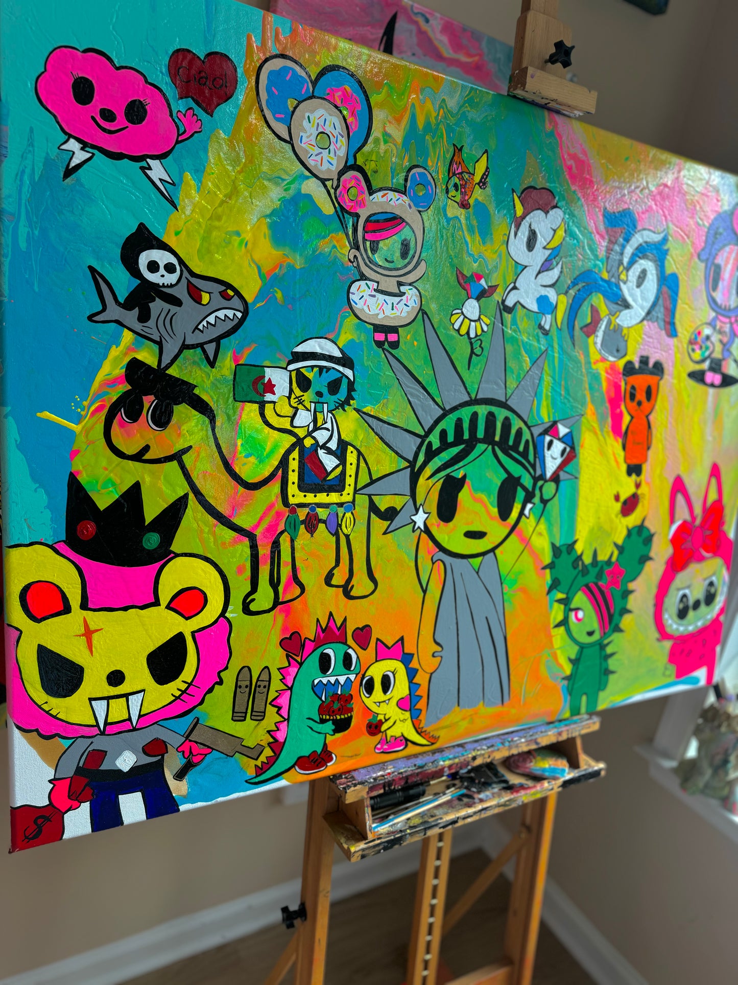 Tokidoki meets Algeria Painting