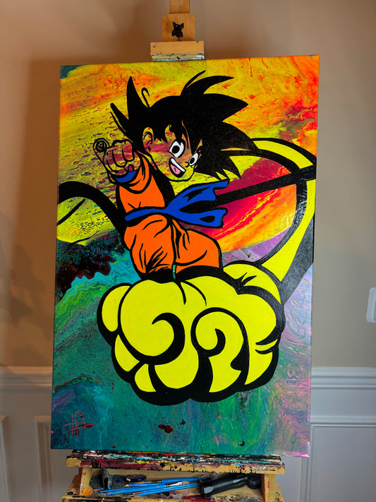 Goku Nimbus Painting