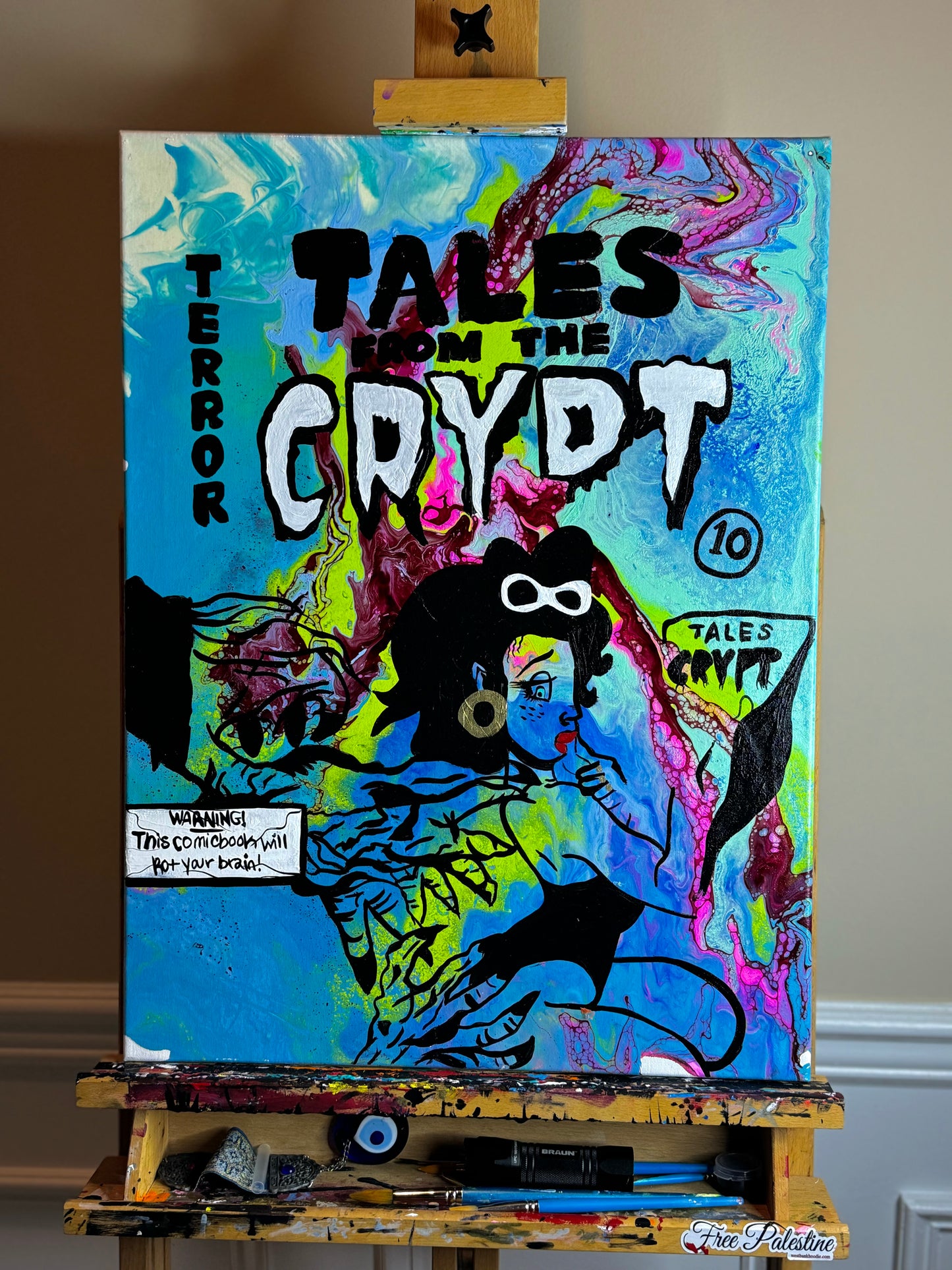 Tales From The Crypt Babe Painting