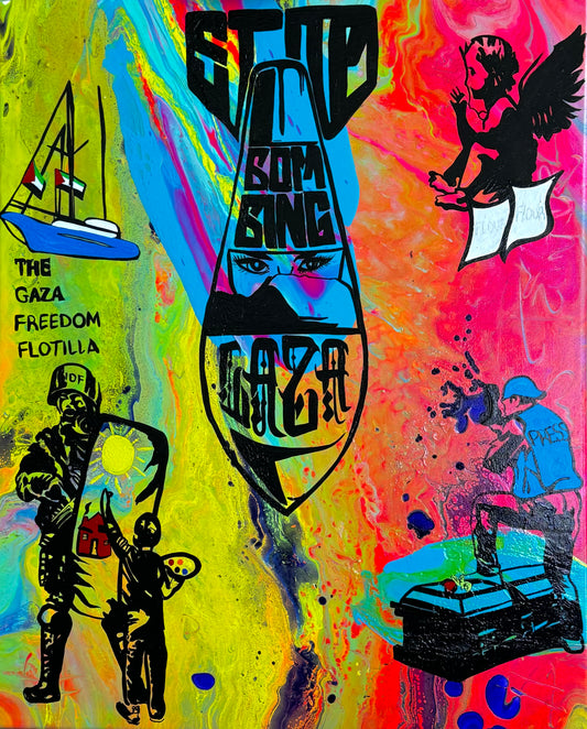 Stop Bombing Gaza Print