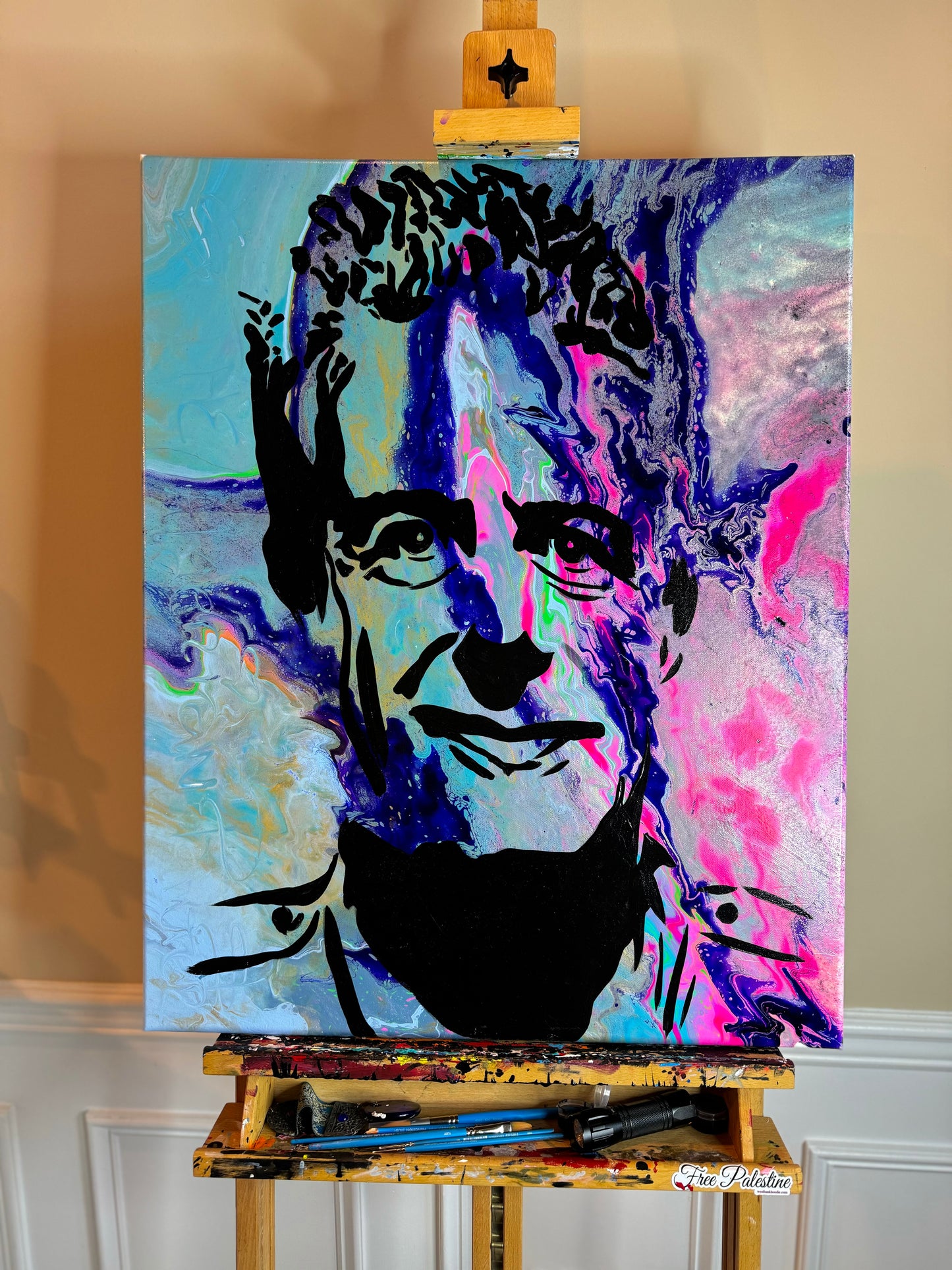 Anthony Bourdain Painting